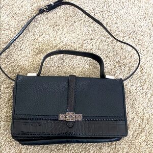 Brighton Black Bag with Embellished Clasp